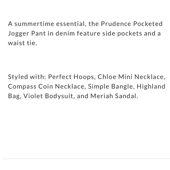 NWOT Vici Prudence Pocketed Jogger Pant - Small - Picture 9 of 16